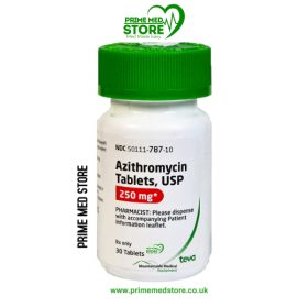 Azithromycin 250mg (Tablets) (Sold in Packs; 6-tablet pack)