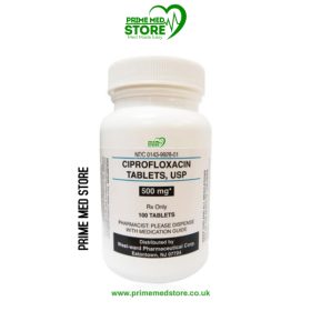 Ciprofloxacin 500mg (Tablets) (Sold in Packs; 10-tablet pack)